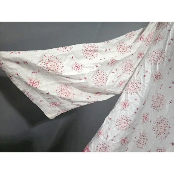 Torrid Boho White & Pink‎ Border Print Open Front Twill Jacket Plus Size 1X A001 - Picture 5 of 13